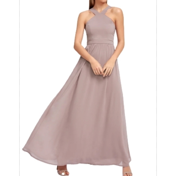 𝅺LULU'S AIR OF ROMANCE MAXI DRESS - Picture 1 of 16